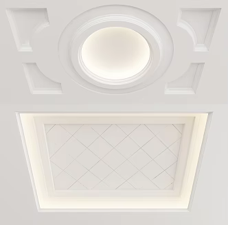 European-style ceiling 3d model