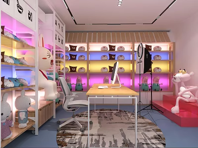 Elegant Light Luxury Kitchen Specialty Store With Modern Interior Display And Quality Appliances 3d model