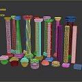 Columns Stone Columns Stone Columns Old Columns Roman Columns Roman Columns Classical Columns Greek Columns 3d model