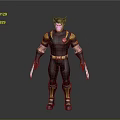 Detailed Wolverine 3D Character Model With Black Yellow Costume And Claws