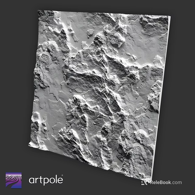Structural Concrete Component Featuring Rough Textured Surface For Construction Projects 3d model 