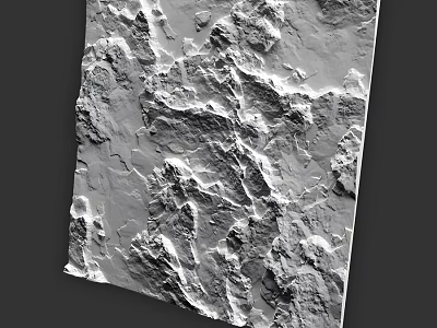 Structural Concrete Component Featuring Rough Textured Surface For Construction Projects 3d model