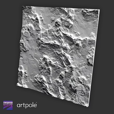 Structural Concrete Component Featuring Rough Textured Surface For Construction Projects 3d model
