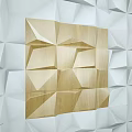 Modern 3D Geometric Wooden Background Wall With Stylish Pattern And Contemporary Design