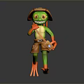 Frog Poison Frog Game Frog Reptile Cold Blooded Animal Reptile 3d model