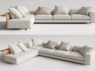 Modern corner sofa 3d model