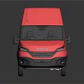 Modern bus minibus minivan driverless bus 3d model