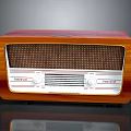 Retro Vintage Radio With Wooden Cabinet And Classic Electronic Appliance Features