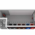 Smart Garbage Sorting Station With Color Coded Bins For Efficient Waste Classification