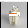 Modern White File Organizer With Magazines And Books For Office Storage