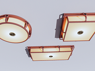 New Chinese ceiling lamp 3d model