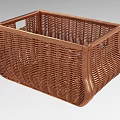 Brown Woven Basket With Unique Design For Home Decoration