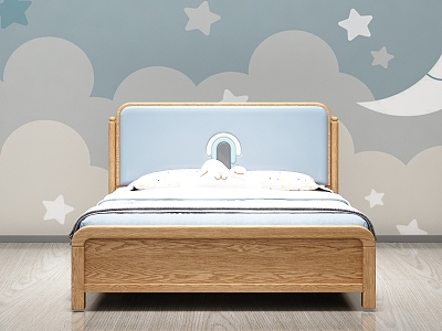 Nordic Cream Style Children's Bed model