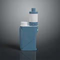 Blue Medical Inhaler Device With White Cap And Portable Respiratory Design