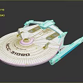 Starfleet Explorer Spacecraft Model With NCC 51060 And Blue Accents