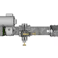 Industrial Lathe Machine with Metal Base Motor Spindle Tool Holder and Guide Rails