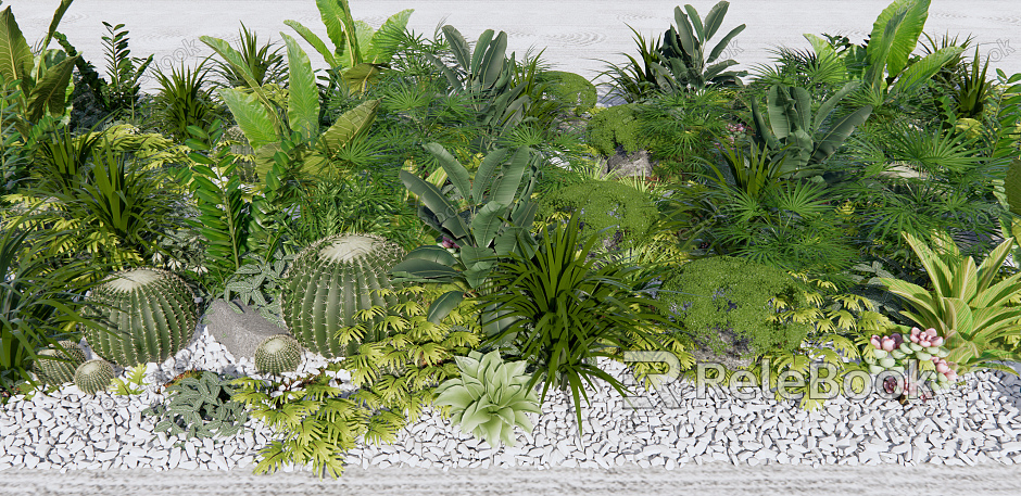 Modern Plant Plant Heap Landscape model