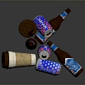 Daily Use Beverage Containers With Multiple Bottles And Cans In Various Designs And Colors