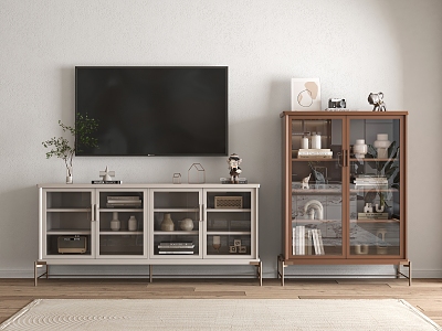 Modern TV Cabinet Storage Cabinet Sideboard model