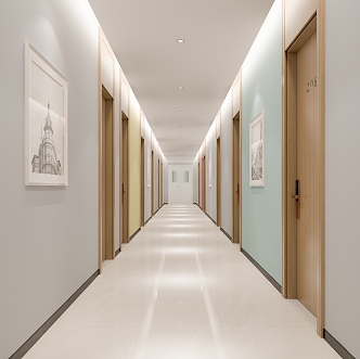 Express Hotel Corridor 3d model