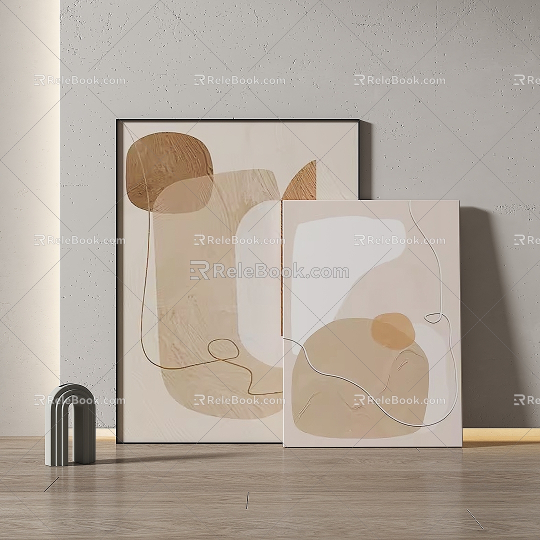 Simple abstract decorative painting model