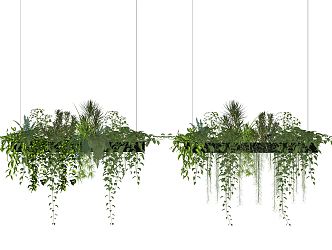 modern hanging basket 3d model