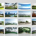 Scenic Components Featuring Natural Landscapes Urban Views Green Trees And Roads