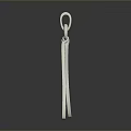 Silver Feather Shaped Pendant With Intricate Pattern Fashion Accessory For Women