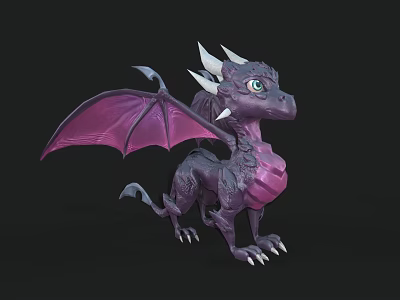Cartoon Dragon Little Dragon Baby Little Dragon Cartoon Fire-breathing Dragon Little Dragon Elf Dragon Mythical Animal Fire-breathing Dragon Animation Dragon Demon Dragon Evil Dragon 3d model