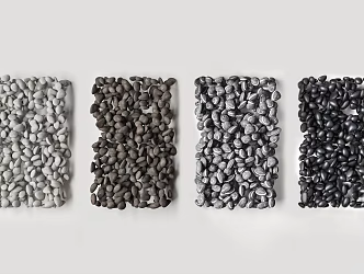 Modern Pebbles Landscape Pebbles 3d model
