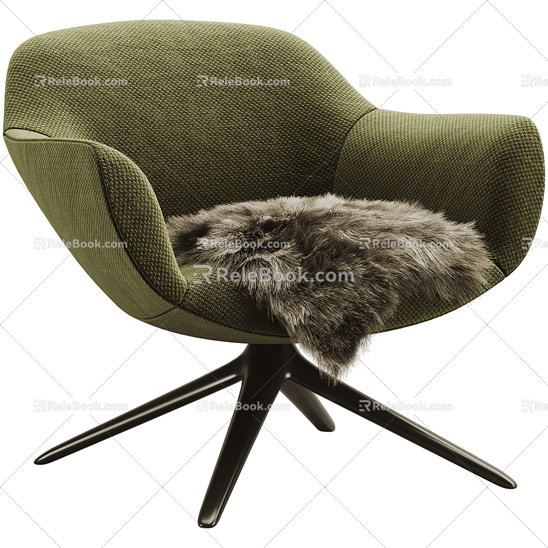 Modern Poliform Lounge Chair 3d model