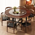 Round Dining Table And Chair Set With Glass Top Metal Base And Black Cushioned Seats
