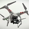 Smart Machine Drone With Four Rotors And Camera For Aerial Photography Tasks