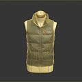 Vest waistcoat cotton waistcoat down waistcoat down jacket thick waistcoat winter coat cotton coat 3d model