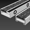 Mud scraping mat dust removal mat pvc dust removal carpet mud scraping board 3d model