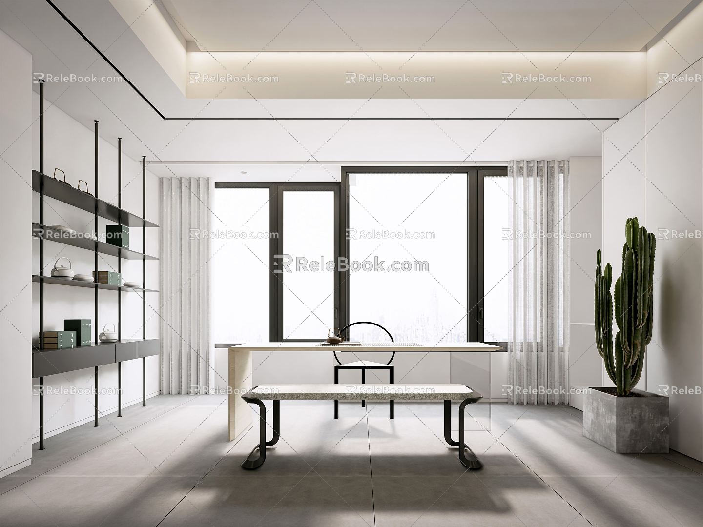 Modern study 3d model