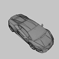 Orange Lamborghini Sports Car With Sleek Exterior Design And Black Alloy Wheels
