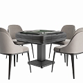 Modern Mahjong Table and Chair Mahjong Table 3d model