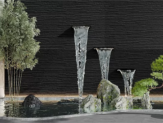 Garden Waterscape 3d model