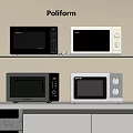 Poliform Kitchen Appliances Modern Microwaves On Shelves With Different Designs