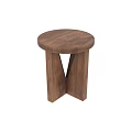 Wooden Two Seater Sofa With Cross Legs And Round Backrest For Modern Living Room
