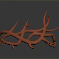 Unique Red Thorn Crown Headpiece Fashion Accessory for Stylish Outfits