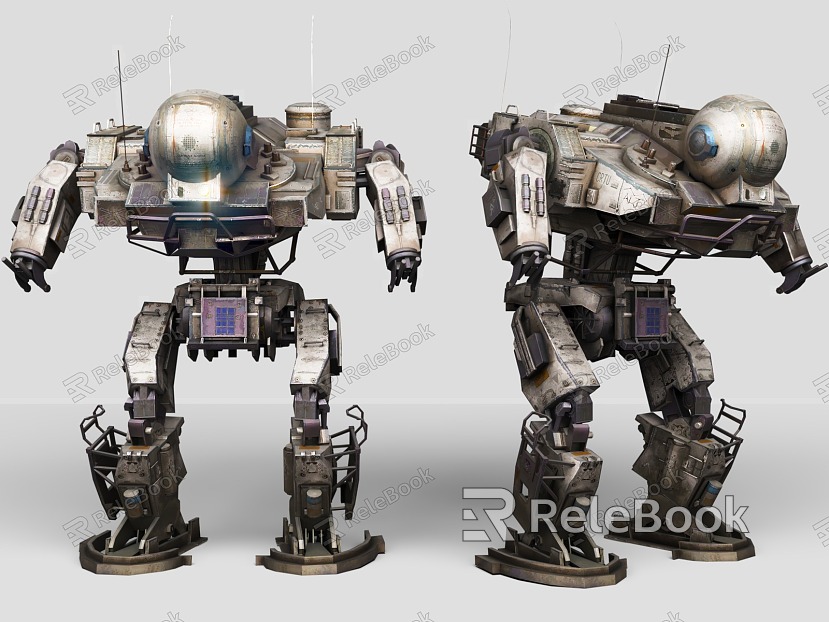 Meche century sci-fi style cyberpunk style sci-fi robot robot mechanic war police war machine sci-fi style model