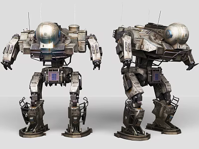 Game Movie Character Mech Robot With Futuristic Mechanical Design And Details 3d model