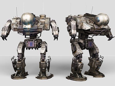 Meche century sci-fi style cyberpunk style sci-fi robot mechanic war police war machine sci-fi style model