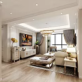 Bright Light Luxury Living And Dining Room Interior Design With Comfortable Sofas And Gorgeous Chandelier