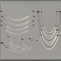Modern Luxury Chandelier With Multiple Curved Designs White Lighting And Metal Brackets