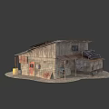 Rustic Wooden House Exterior With Solar Panels On Roof And Weathered Design