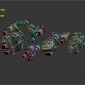 Mech Warrior Mech Soldier Machine Battlearm Mechanical Battlearm Machine Fighter Robot 3d model