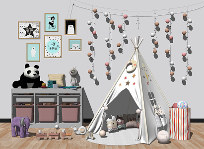 Children's Tent Modern Tent 3d model